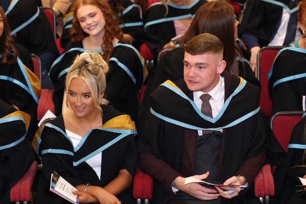 Graduates waiting for the ceremony to begin